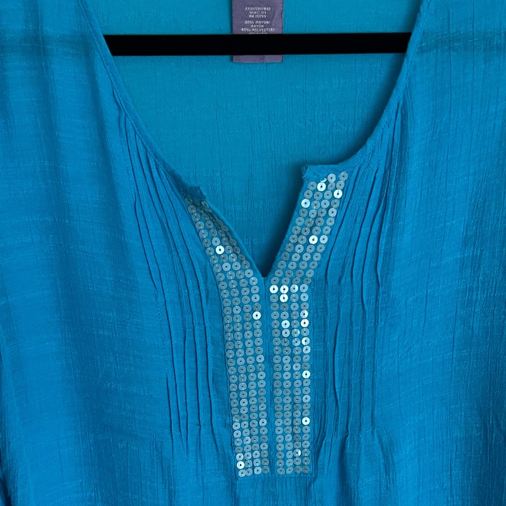 Electric Blue Sleeveless Laura’s Scott Top NWOT